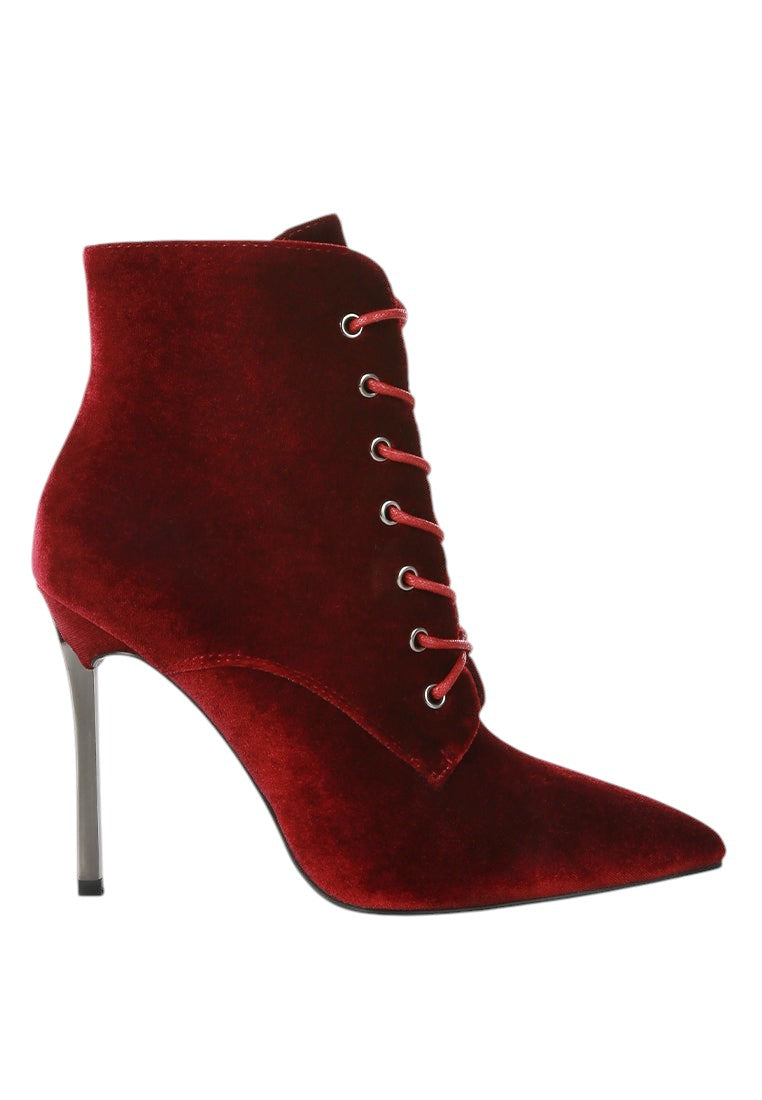 Bornsta Velvet High Heeled Velvet Boots