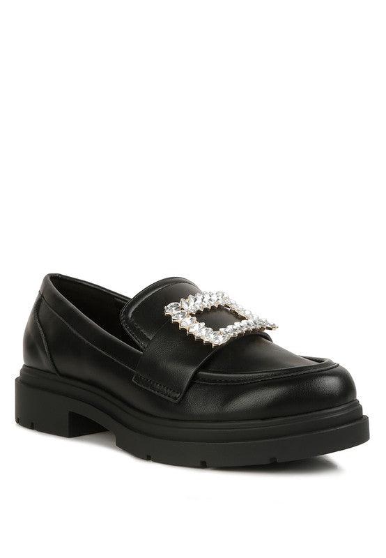Women's Shoes - Flats Bossi Loafers With Buckle Embellishment