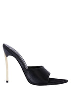 Bottoms Up Strappy Slip On Stiletto Heels