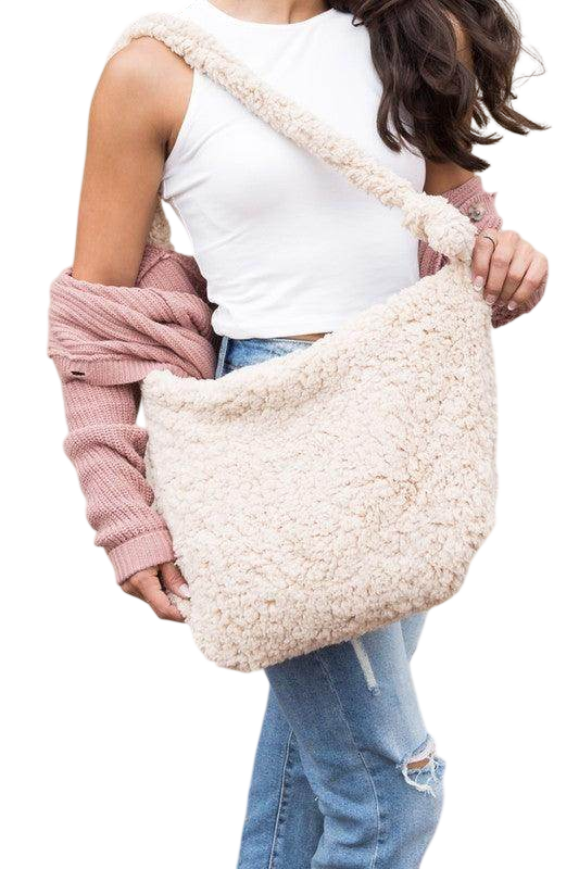 Boucle Sherpa Messenger Bag