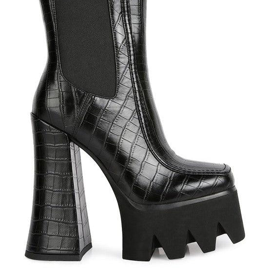 Women's Shoes - Boots Bounty High Platform Heel Chelsea Boots