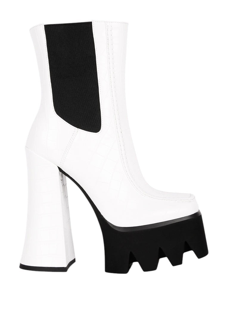 Bounty High Platform Heel Chelsea Boots