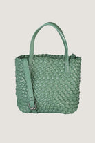 Wallets, Handbags & Accessories Boutique Woven Vegan Leather Handbag 11 x 8 inches