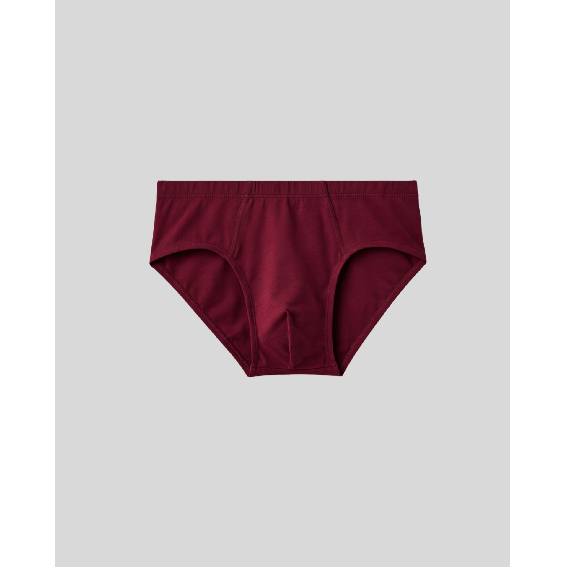 SilkCut maroon boxer briefs men's underwear, soft stretch fabric for comfort