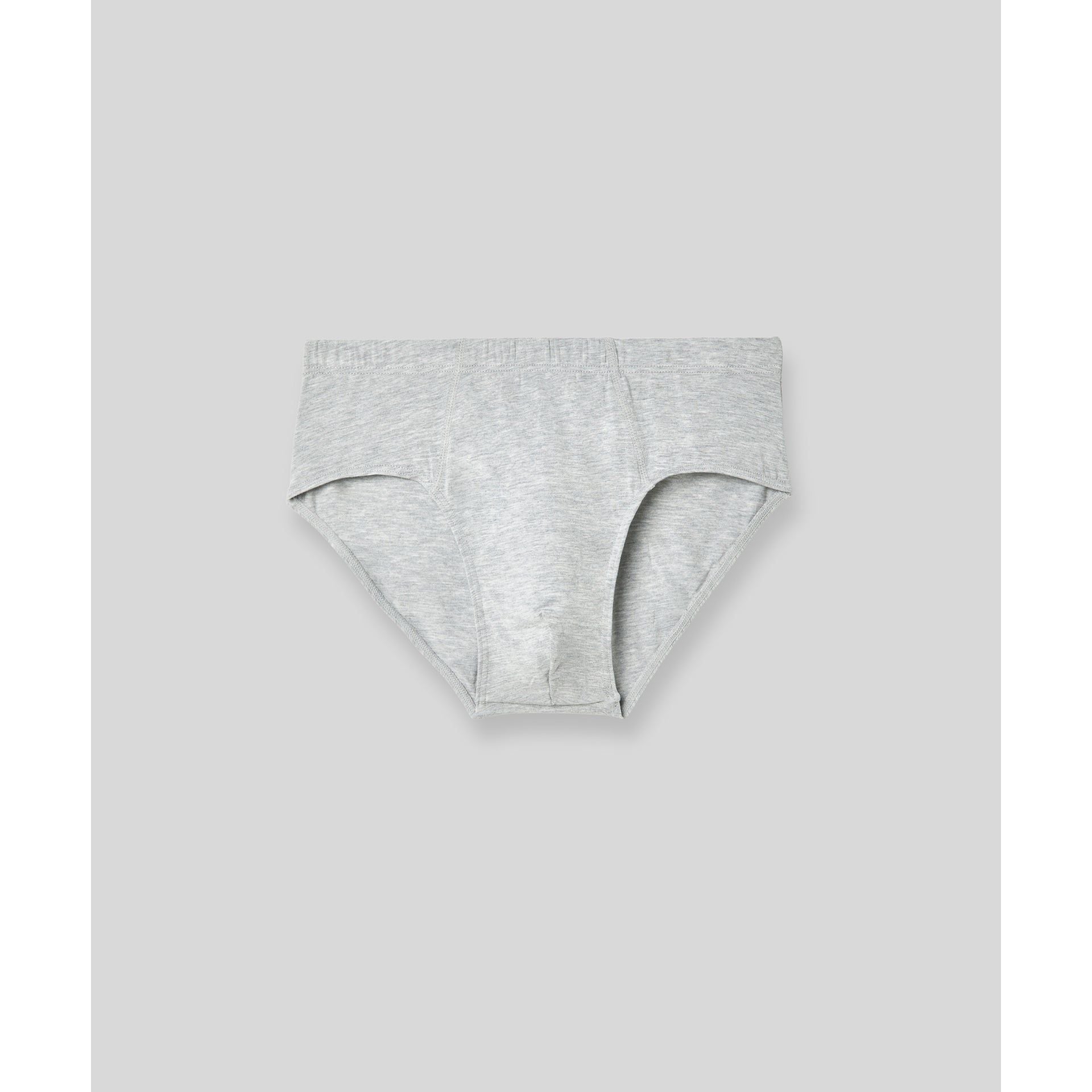 Gray boxer briefs men's underwear in soft, breathable fabric