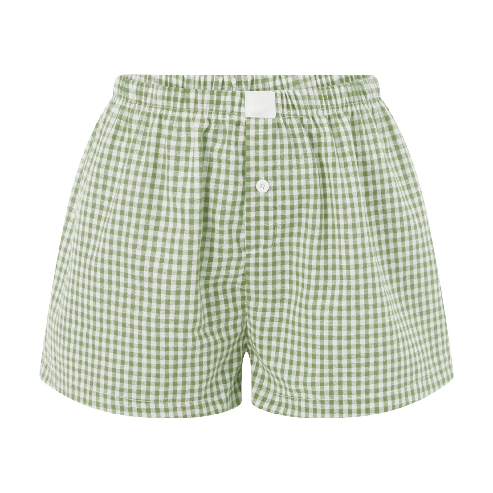 Green checkered boxer shorts briefs for comfortable everyday wear
