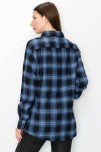 Boyfriend Oversize Checker Plaid Flannel - VacationGrabs
