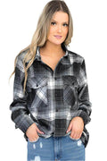 Boyfriend Oversize Checker Plaid Flannel - VacationGrabs