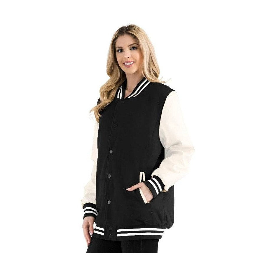 Boyfriend Oversized Letterman Jacket S-3XL - VacationGrabs