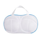 White bra laundry bag for washing machine, durable mesh with handle