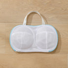 White mesh bra laundry bag for washing machine use