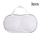 White bra laundry bag for washing machine, set of 3, mesh material