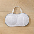 White mesh bra laundry bag for washing machine to protect intimate wear