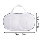 White bra laundry bag for washing machine, perfect for delicate wash