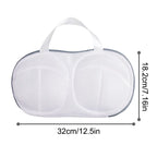White bra laundry bag for washing machine, perfect for delicate wash