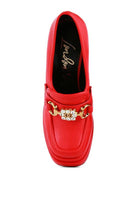 Women's Shoes - Heels BRATZ Inspired High Block Heeled Jewel Loafers