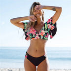 Women's floral bikini set, perfect for beach days and summer fun