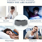 Breathable travel sleep mask in gray for comfort during sleep