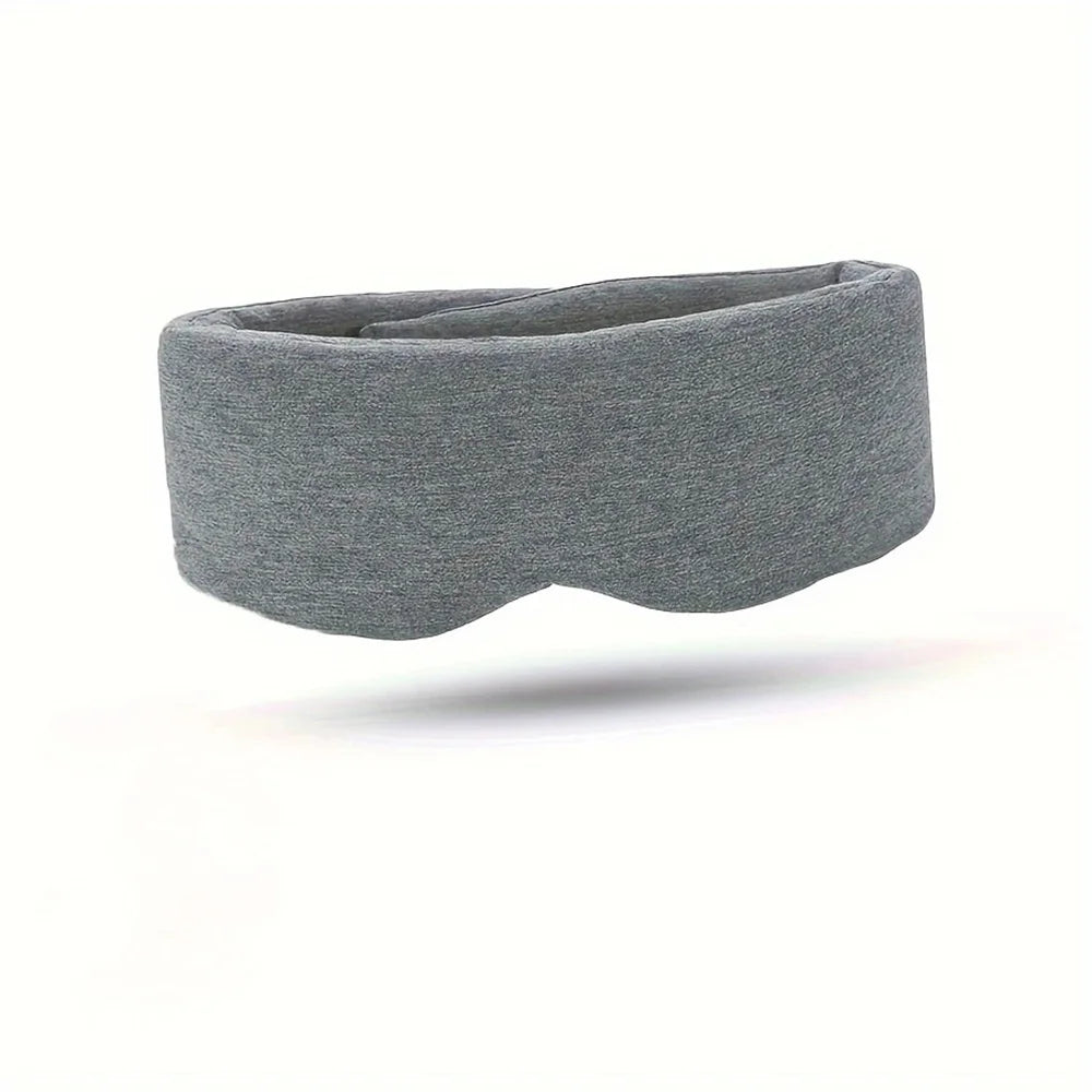 Gray breathable travel sleep mask for comfortable napping on the go