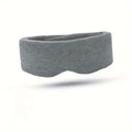 Gray breathable travel sleep mask for comfortable napping on the go