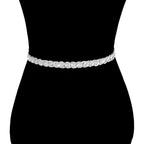 Madeline Love silver bridal belt for bride wedding headband