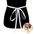Madeline Love white satin belt, perfect for bride wedding headband use