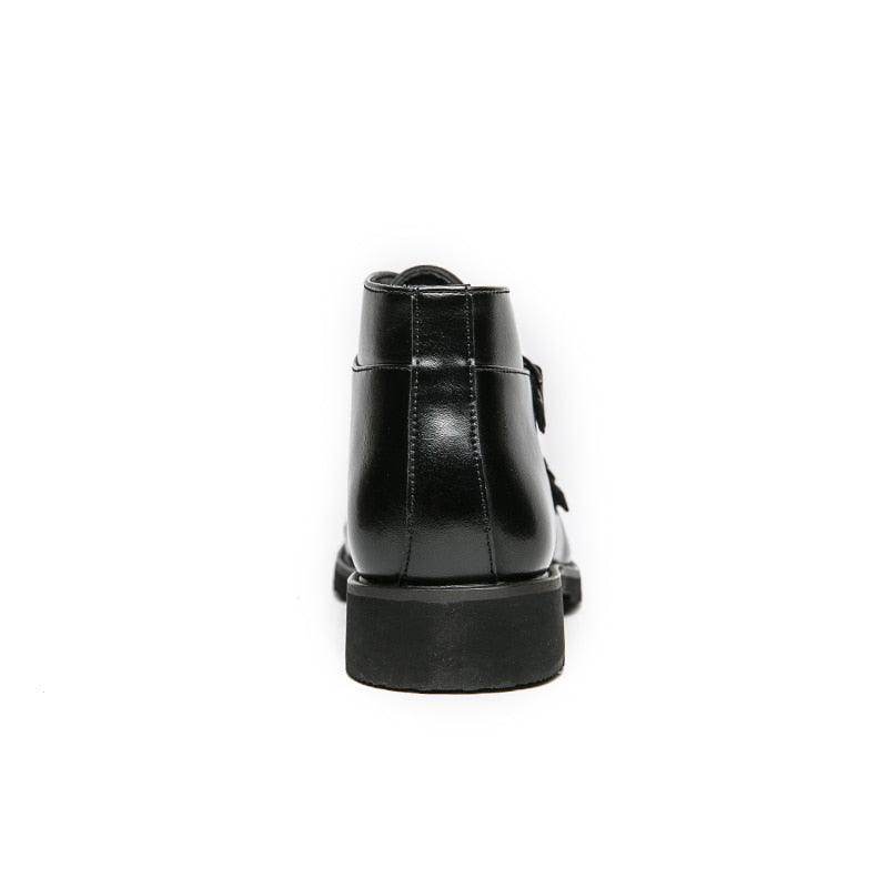 British luxury ankle boots with a sleek black leather design and durable sole for stylish comfort