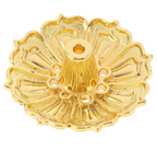 Bronze lotus incense burner for aromatherapy and meditation