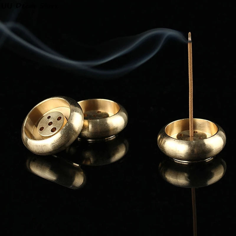 Bronze lotus incense burner for relaxing and aromatherapy