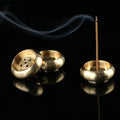 Bronze lotus incense burner for relaxing and aromatherapy