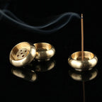 Bronze lotus incense burner for relaxing and aromatherapy