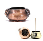 Bronze lotus incense burner for aromatherapy and relaxation