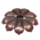 Bronze lotus incense burner, decorative design for calming spaces