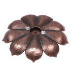 Bronze lotus incense burner, decorative design for calming spaces