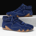Brooks sports shoes in blue suede for casual wear and comfort