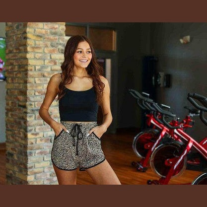 Brown Justine shorts by Julia Rose featuring a stylish design for casual or active wear
