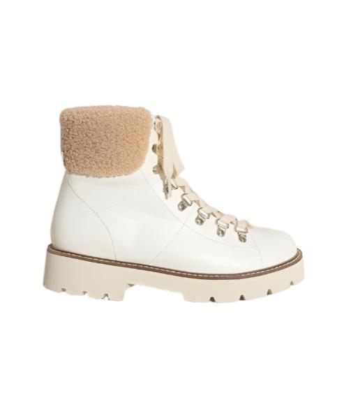 Women's Shoes - Boots Brown Or White Aaliyah Winter Ankle Boots