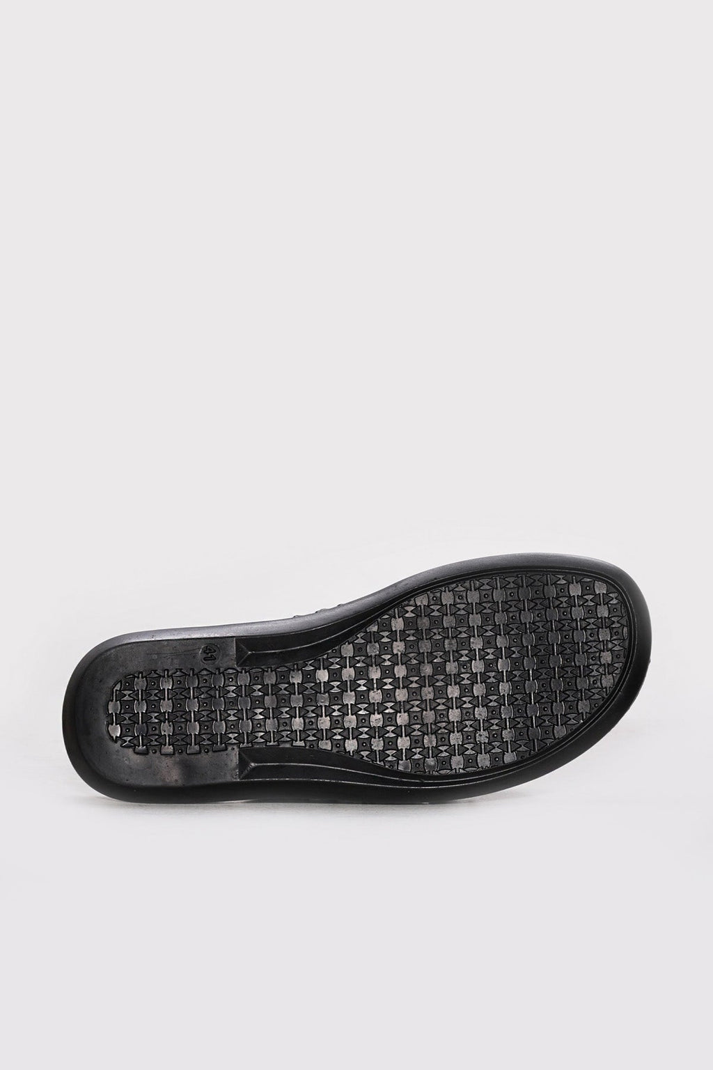 Brown Reptile-Textured Leather Double-Band Slides for Men – close up view