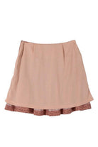 Women's Skirts Brown Ruffle Floral Smocked Skirt