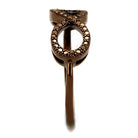 Stylish brown statement fashion rings for women featuring a unique infinity design with detailed embellishments