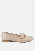 Bro Zone Croc Metail Chain Loafers