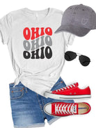 Women's Shirts Buckeyes Color Groovy Ohio Softstyle Tee