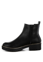 Stylish black ankle boots with a sleek design and buckle detail brown boots for women