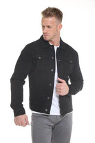 Blue Age button down denim jacket for men featuring a classic fit and button closure