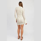 Button Down Lace Dress - VacationGrabs