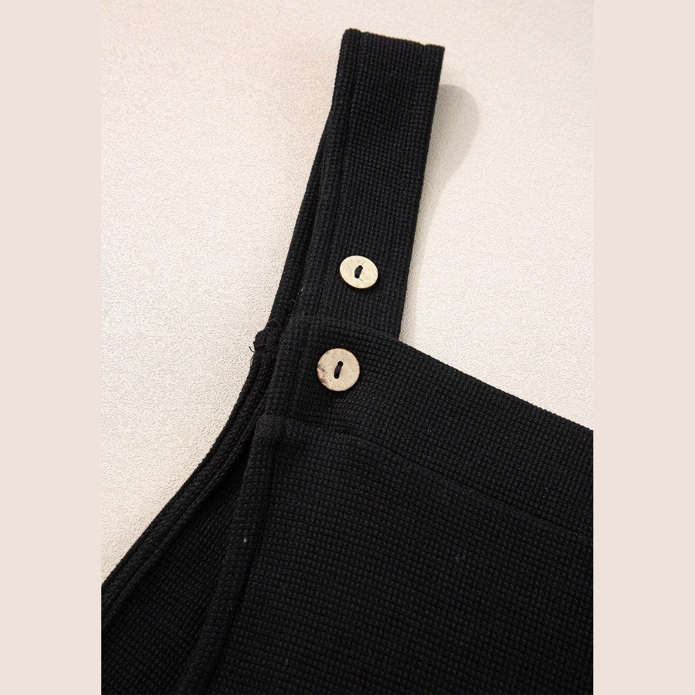 Buttoned Wide Leg Overalls - VacationGrabs