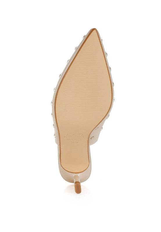 Dasavla Heart-Shaped Rhinestone Studded Slingbacks - VacationGrabs