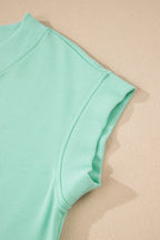 Solid V-Neck Tee & Drawstring Pants Set