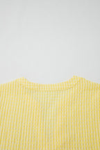 Gingham Textured Bow Tie Tiered Midi Dress