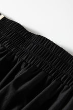 Varsity Stripe Elastic Waist Athleisure Shorts